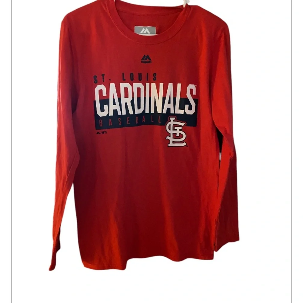 Majestic St. Louis Cardinals long sleeve T-shirt. Size small. NWOT - Picture 1 of 8